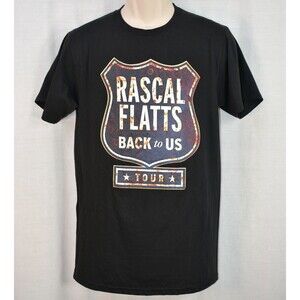 Rascal Flatts Back To US 2018 Concert T-Shirt Size Medium Error San Diego, Az?